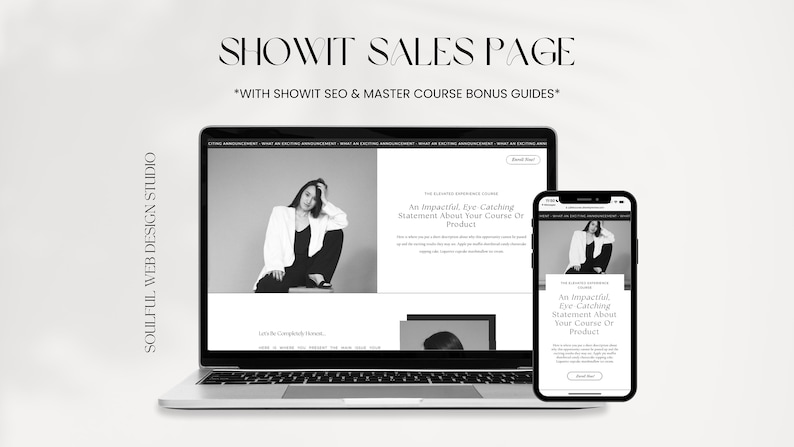 Juliet Showit Sales Page Showit Coaching Template Sales Page Template Showit Website Template Photographer Sales Page image 1