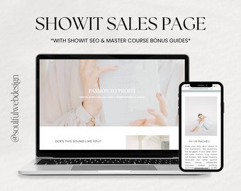 Charity Showit Sales Page | Website Template Coaches Sales Page Template Photography Website Template Coaches Showit Template for Coaches