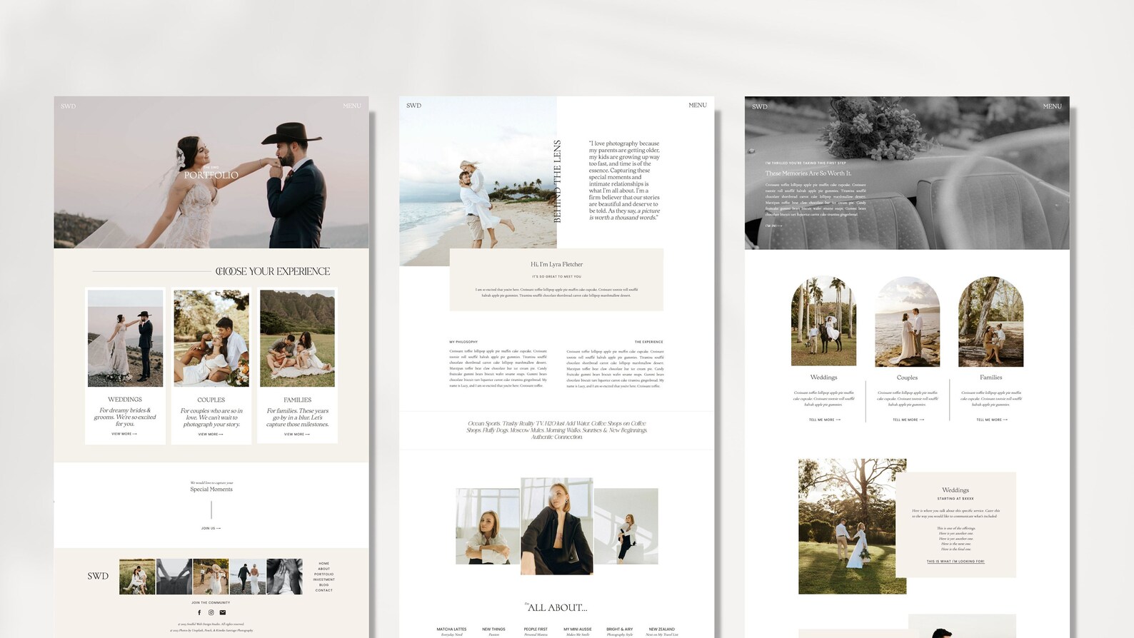 Showit Website Template Photographer Showit Templates for - Etsy