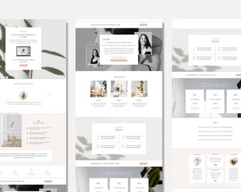 Website Template Coaches Sales Page Template Photography Website Template Coaches Showit Template for Coaches
