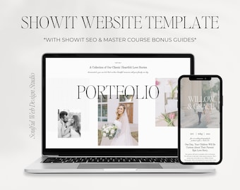 Willow & Grace | Showit Website Template Photographer | Showit Templates for Wedding Photographers | Showit Template for Photographers
