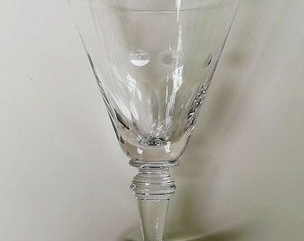 6 antieke kristallen glazen