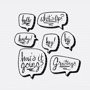 Various American greetings SVG, tshirt graphic for cricut, sublimation printing