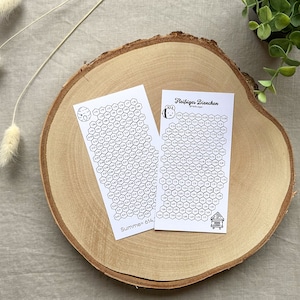 Sparchallenge "Fleißiges Bienchen" A6 minimalistisch - Sparglas - 250g Papier - Umschlagmethode - Budgetplanung - Budgettracker - Sparen