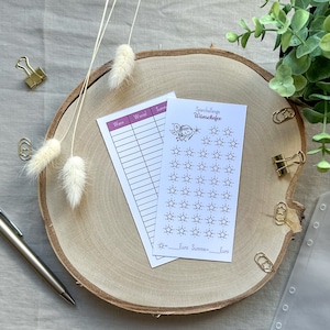 Sparchallenge "Wünschefee" A6 - 250g Papier - Umschlagmethode - Budgetplanung - Budgetplaner - Budgettracker - sparen - minimalistisch