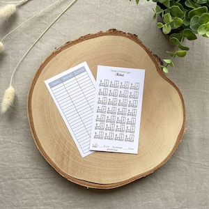 Sparchallenge Möbel Einrichtung minimalistisch A6 - Sparchallenge - 250g Papier - Umschlagmethode - Budgetplanung - Budgettracker