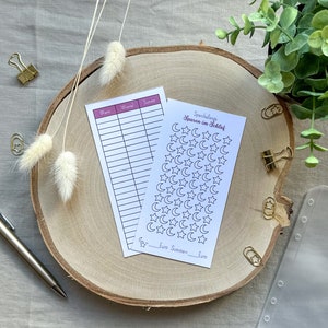 Challenge Sparen im Schlaf A6 - 250g Papier - Umschlagmethode - Budgetplanung - Budgetplaner - Tracker - minimalistisch - Rücklage