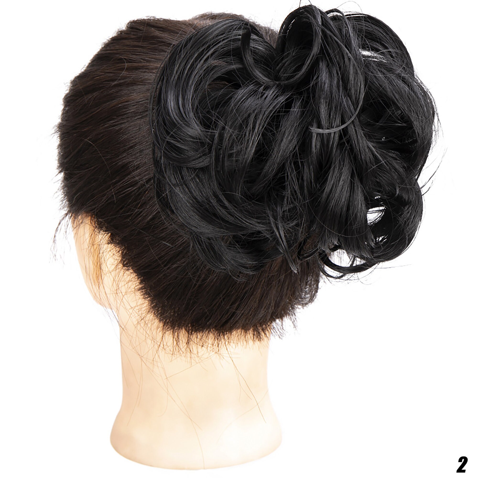 Messy Bun Clip in Hairpiece Hair Extension Tousled Updo Hair Etsy