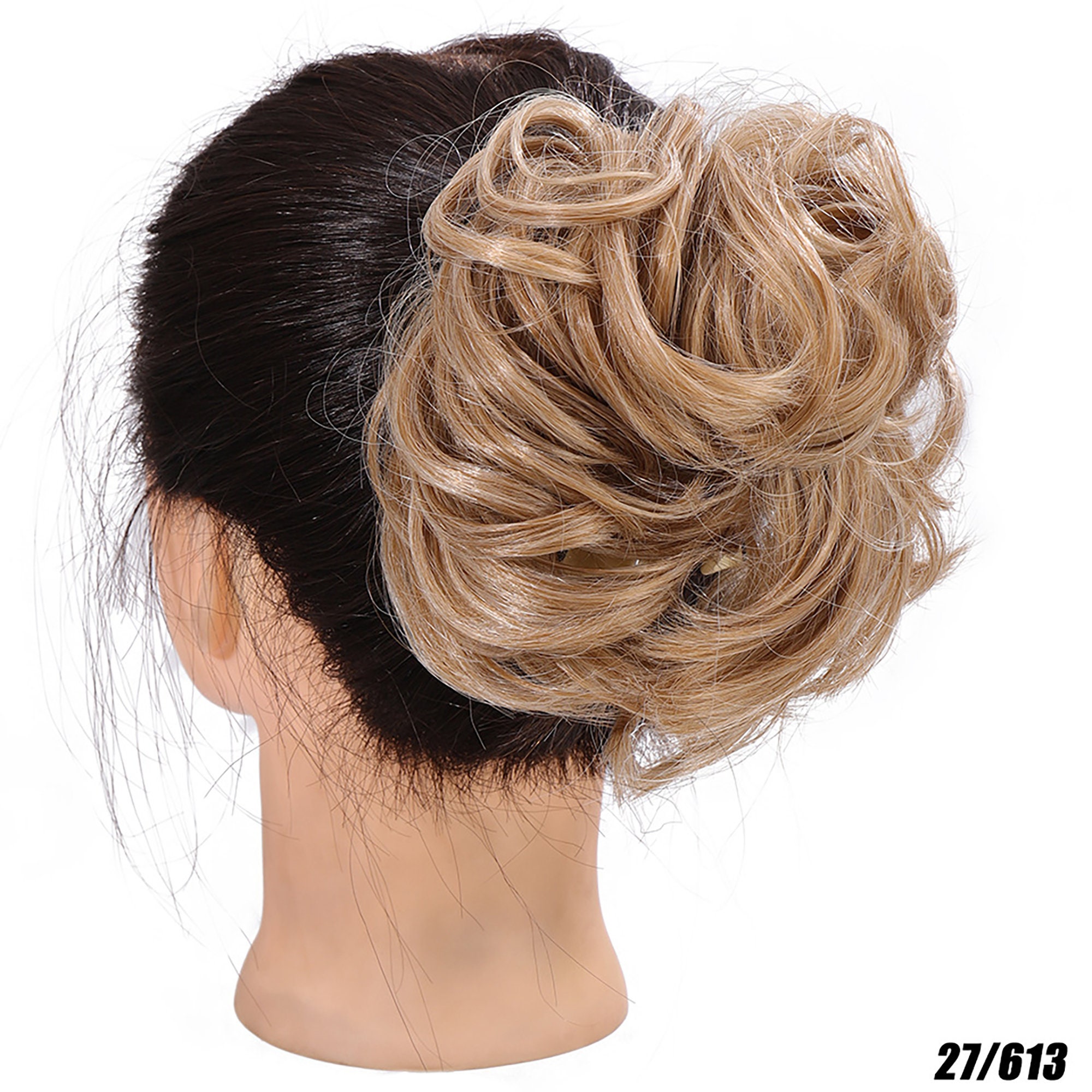 Messy Bun Clip in Hairpiece Hair Extension Tousled Updo Hair Etsy