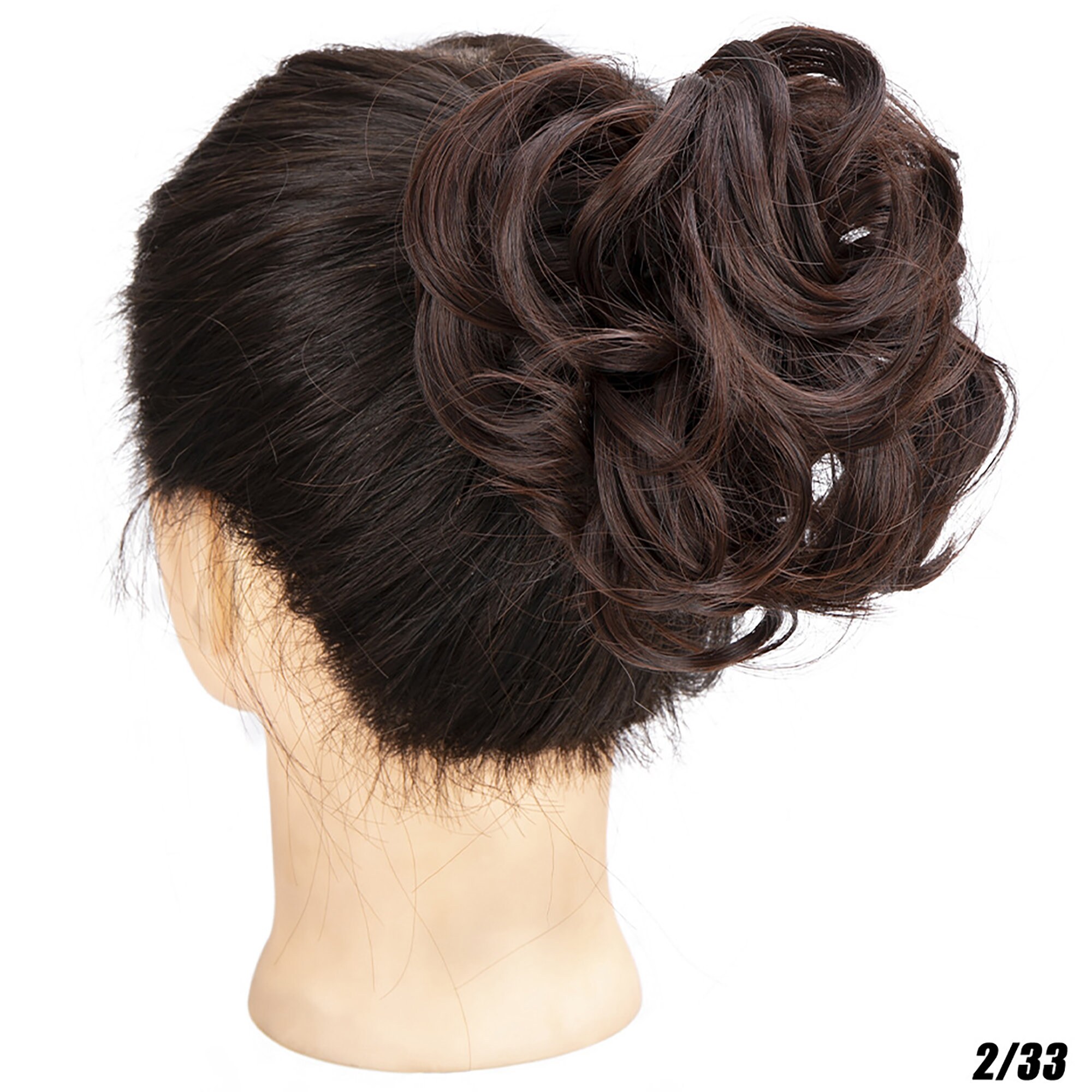 Messy Bun Clip in Hairpiece Hair Extension Tousled Updo Hair Etsy