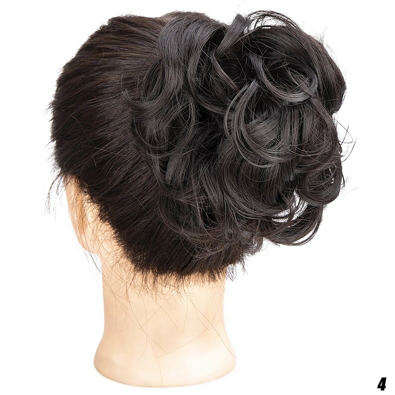 Messy Bun Clip in Hairpiece Hair Extension Tousled Updo Hair Etsy