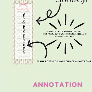 Vintage annotation key bookmark blank