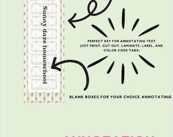 Vintage annotation key bookmark blank