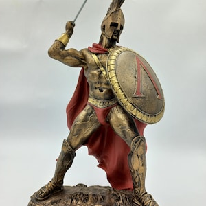 Big Leonidas Statue 35cm (14 inch), Spartan King Warrior,Handmade Statue , Homedecor
