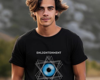 Triangles With Eyeball Graphic- Symbol For Enlightenment- Eye of Providence