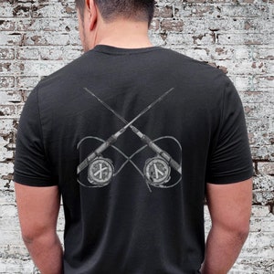 ヴィンテージフライフィッシングTシャツ：レトロデザイン、ユニセックスフィット