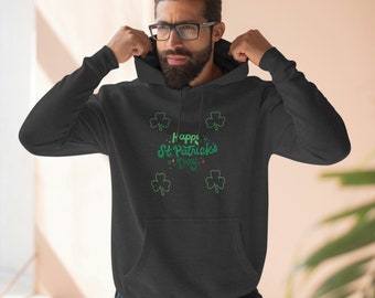 Sweat à capuche Clover St Patricks Day : sweat graphique unisexe