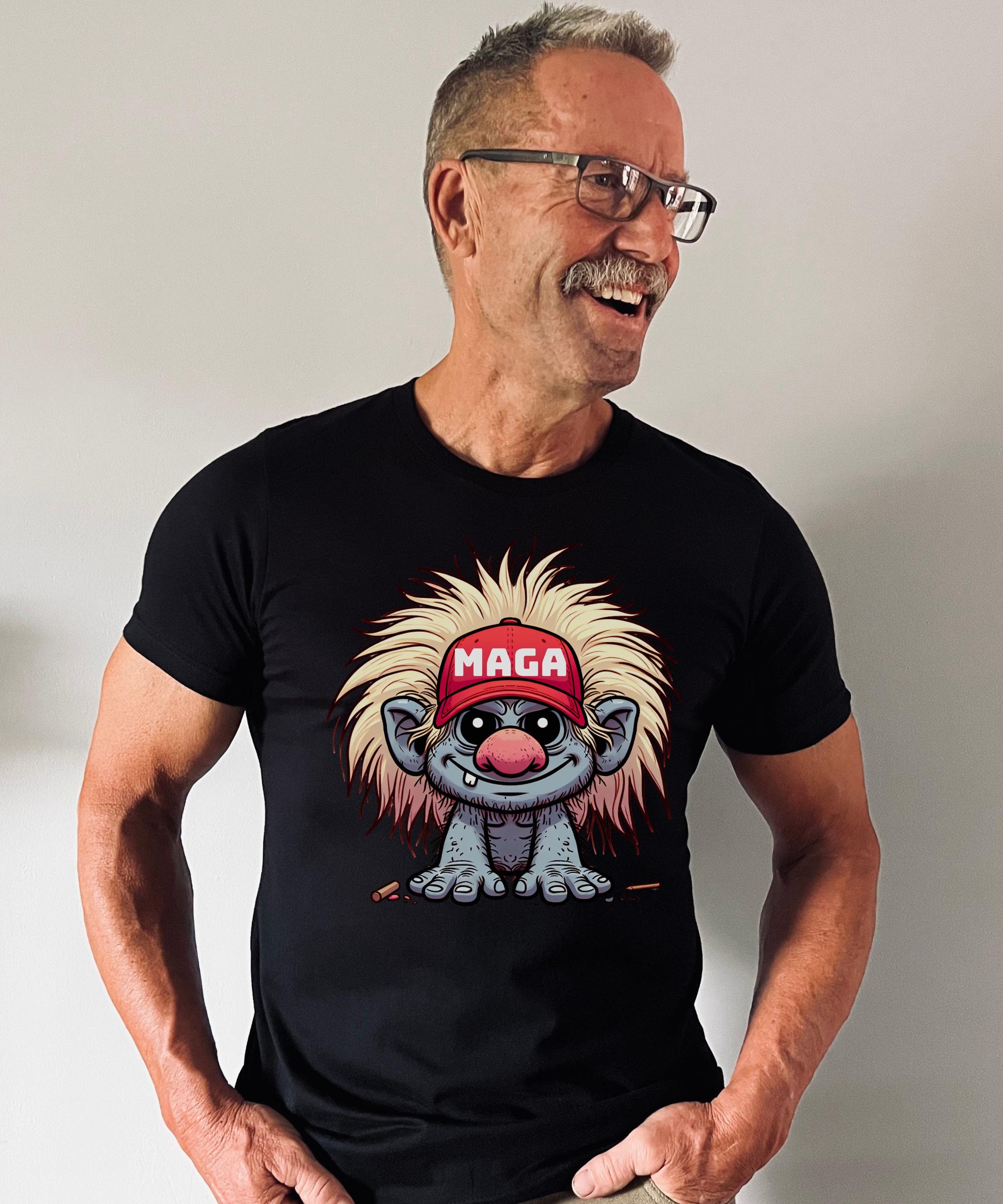 Trump Troll MAGA Design - Troll With Trump Hair Political Tee - Political Troll Meme
