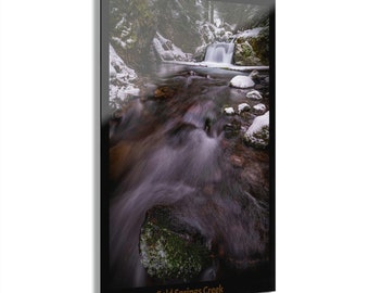 Acrylprint Mount Hood: Cold Creek Spring, Tamanawas-waterval