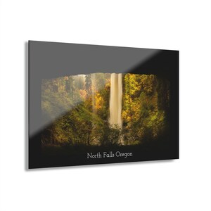 North Falls- Silver Falls State Park, Oregon. Acrylic Prints (French Cleat Hanging)