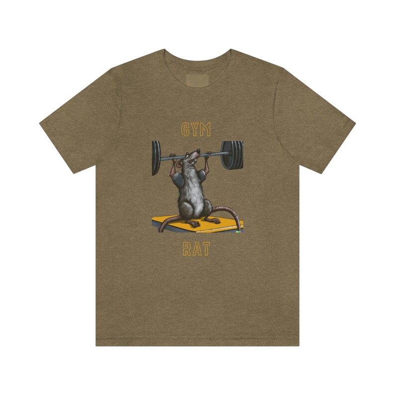 Lustiges Gym Ratte Grafik T-Shirt - Lustige Maus Gewichte - Humorvolle Trainingskleidung Bild 6