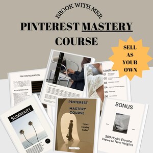 MRR - Pinterest Mastery Course: Canva Ebook - Master Resell Rights (PDF)