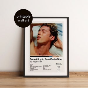 Troye Sivan - Something to Give Each Other - Album Cover Poster - 2 versions - Wall Art - Home Decor - Digital Download - Music