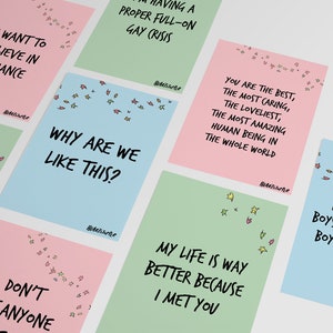 9 Heartstopper Quotes Posters - TV series - Wall Art - Digital Download