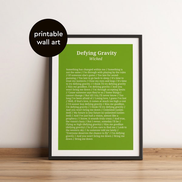 Wicked Musical Broadway Poster - Etsy