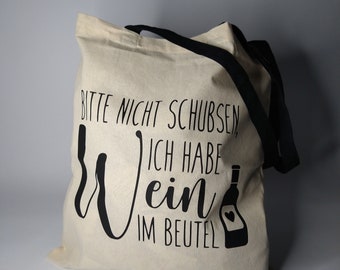 Baumwolltasche zum Einkaufen | Aperol Spritz Tour | Weinkaufstasche | Wein im Beutel | Geschenk | Tragetasche | Wein