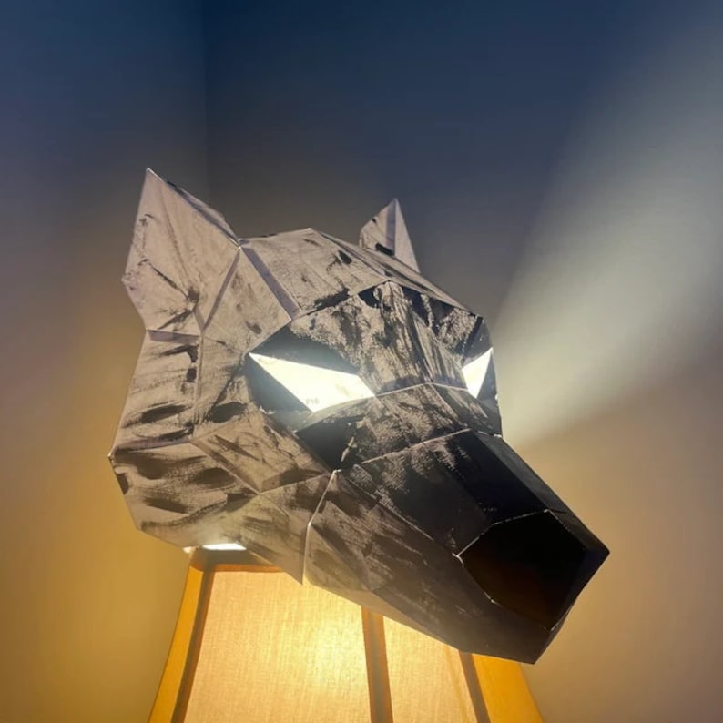 DIY Papercraft Wolf Printable Templatespapercraft Template Etsy