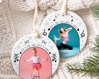 Dance Ornament, Personalized Dance Christmas Ornament for Dance Team, Ballerina Ornament, Contemporary Dance Ornament, Ballet Ornament