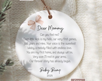 New Mom Ornament from Baby Bump Ornament Mommy to be Christmas Ornament, Expecting Mom Ornament, New Mommy Ornament, Pregnant Mom Ornament