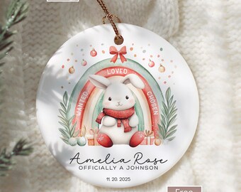 Adoption Ornament, Adopted Ornament, Adoption Christmas Ornament Gift New Parents, First Christmas Adopted Ornament, Adoption Day Ornament