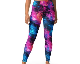 Yoga Leggings, printed leggings, leggings for women, festival leggings, high waisted workout leggings