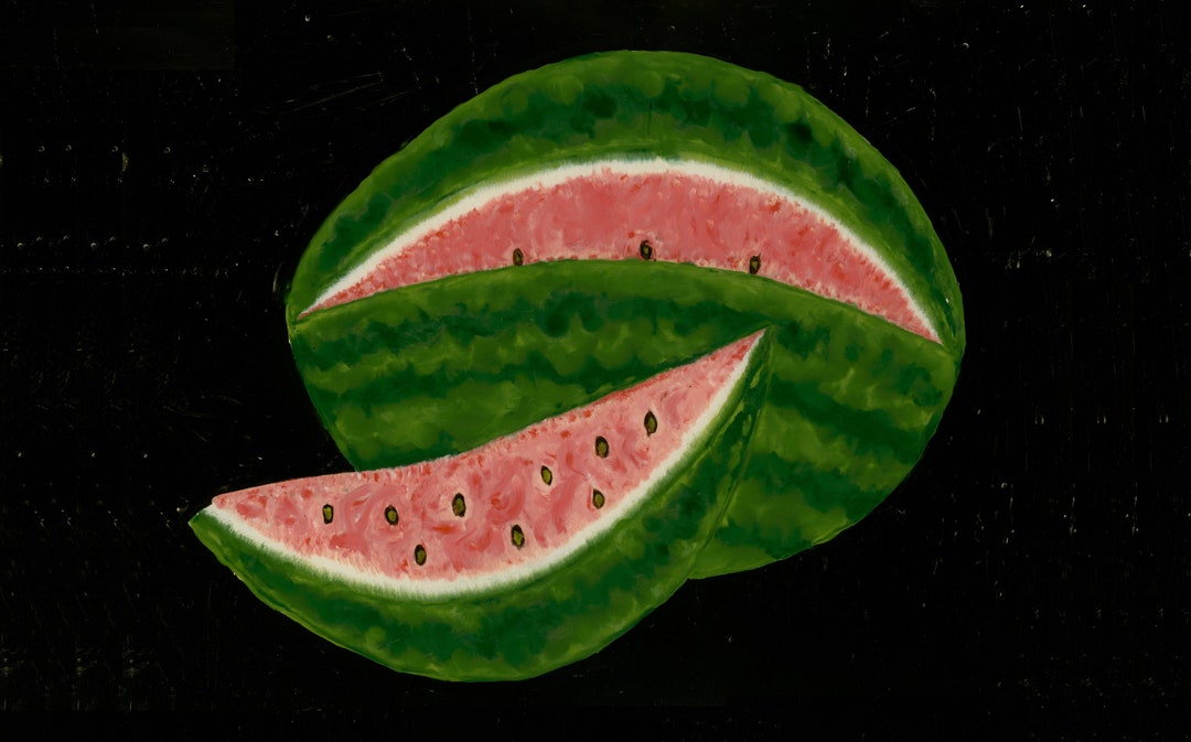 Watermelon Poster Art, Digital Wall Art Print, Digital Download