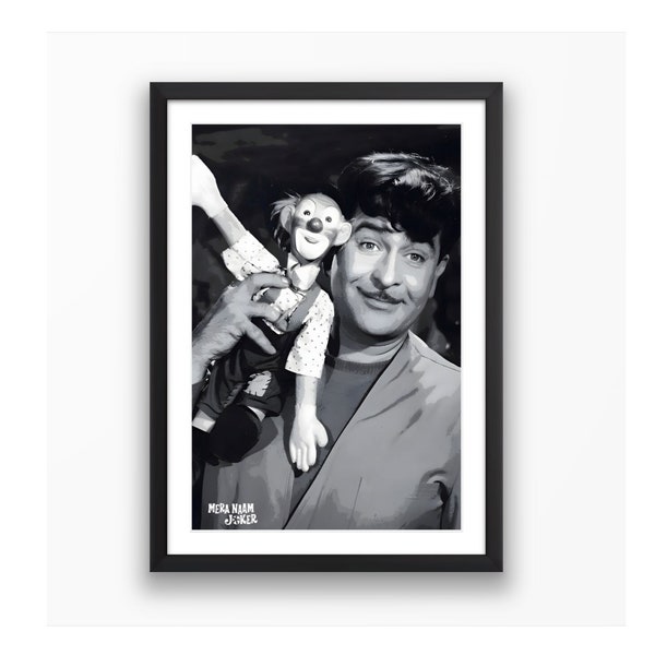 Raj Kapoor Poster | Mera Naam Joker | Bollywood Movie | Vintage Wall Art | Instant Download