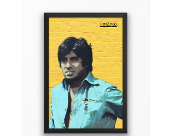 Amitabh Bachchan Poster | Deewar | Bollywood Movie | Vintage Wall Art | Instant Download