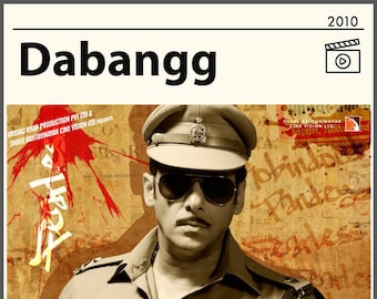 Dabangg Movie Digital Art Poster | Salman Khan Poster | Bollywood Poster | Instant Download