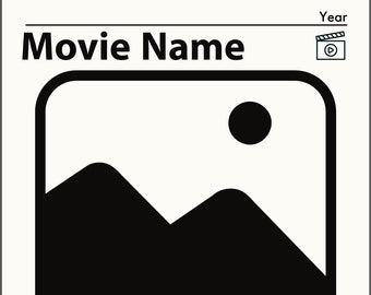 Póster de película personalizado / Personalización de póster minimalista
