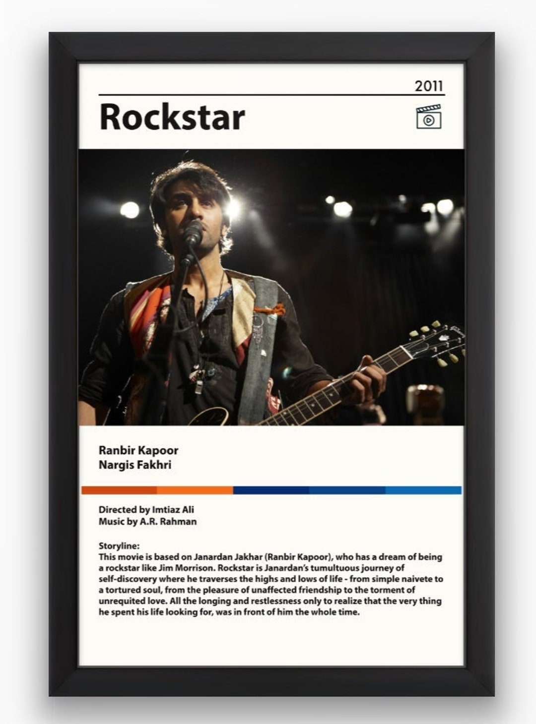 Buy Rockstar Digital Art Poster Ranbir Kapoor Poster Bollywood Poster  Instant Download Online in India