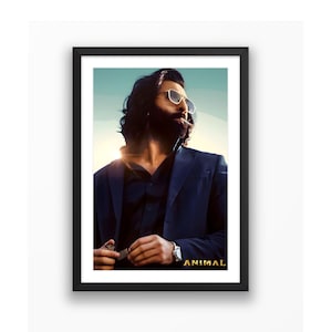 Póster de Ranbir Kapoor / Animal / Película india / Arte digital de alta resolución / Descarga instantánea