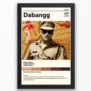 Dabangg Movie Digital Art Poster | Salman Khan Poster | Bollywood Poster | Instant Download