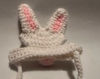 Bunny or chick crochet hats for pets