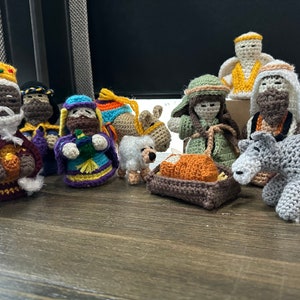 Crochet nativity set