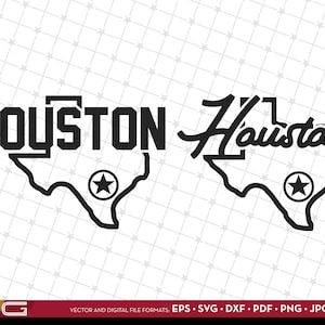 Houston Star SVG. Perfect for tshirts, decals, wall graphics or posters.