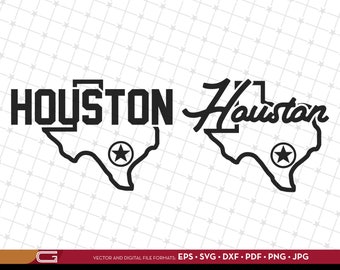 Houston Star SVG. Perfect for tshirts, decals, wall graphics or posters.