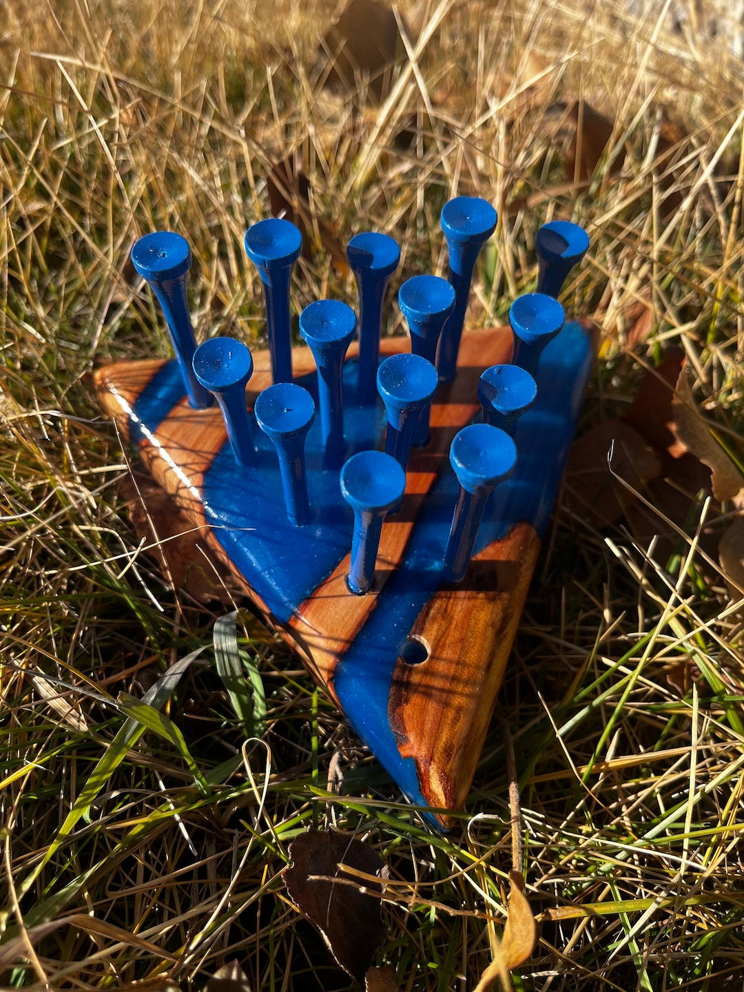 Classic Triangle Peg Game Etsy