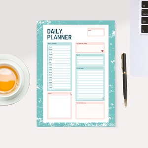 Daily planner, planner, plan for the day, daily plan, instant download, printable planner