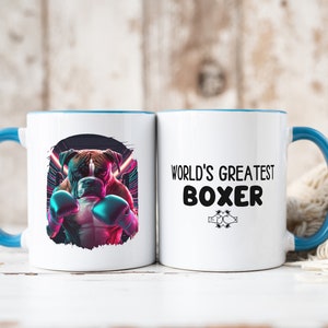 World&#39;s Greatest Boxer Mug, Perfect for Dog Lovers, Cute Gift, Unique Home Decor, Funny, Humor, Boxing